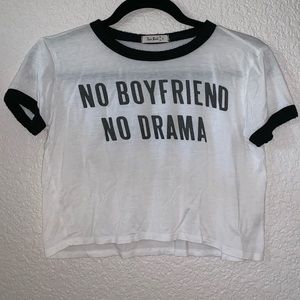 Black and White Ringer Tee